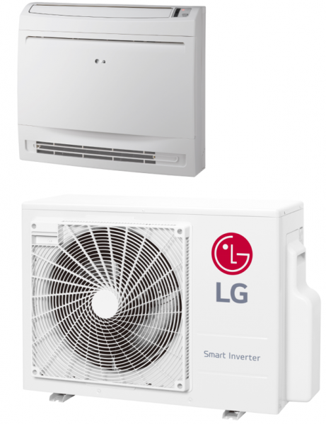 LG-UQ18 R32 5,0 kW Console inverter binnen & buiten unit
