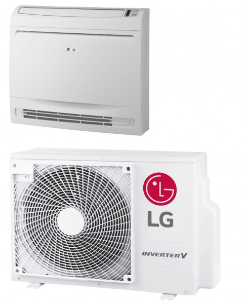 LG-UQ12 R32 3,5 kW Console inverter binnen & buiten unit
